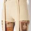 Bej Gaultier Yama Şort