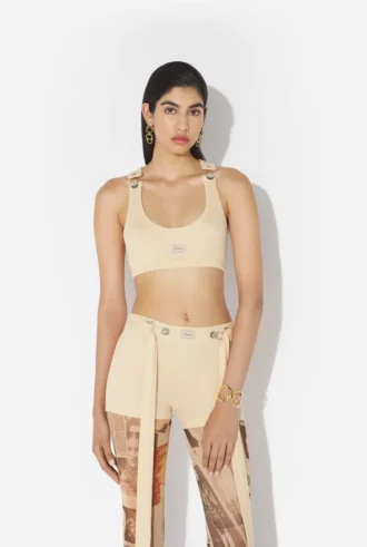 Bej Gaultier Yamalı Sütyen Bej Gaultier Yamalı Sütyen
