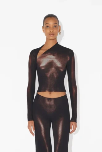 Bronz Body Dust Crop Top