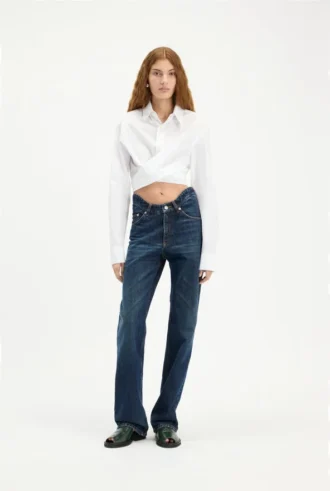 Curved Denim Jeanler