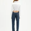 Curved Denim Jeanler