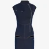 Fermuarlı Denim Elbiseler Fermuarlı Denim Elbiseler