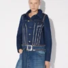 İki Şekilde Giyilebilen Denim Palto İki Şekilde Giyilebilen Denim Palto