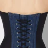 İki Malzemeli Denim Korseler