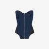 İki Malzemeli Denim Korseler