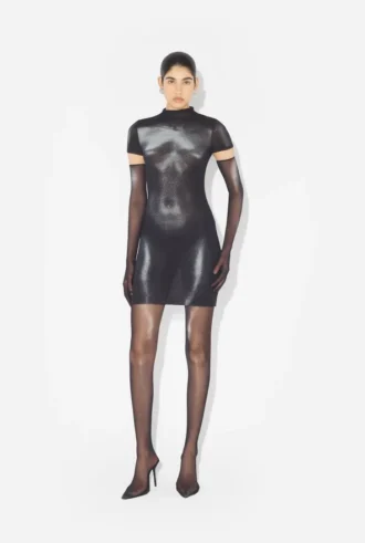Kısa Gümüş Body Dust Şort