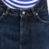 Kıvrımlı Denim Mini Etek