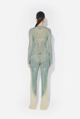Mavi Spiral Pantolonlar