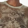 Oversized Bej Madaillon Üst Giyim Oversized Bej Madaillon Üst Giyim