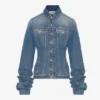 Oversized Kollu Mavi Denim Ceket Oversized Kollu Mavi Denim Ceket