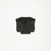 Polka-Dot Crop Üst Giyim