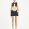 Polka-Dot Crop Üst Giyim