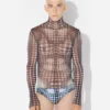 Re-Edition – Siyah & Beyaz Noktalı Desenli Mesh Print Üst Giyim Re-Edition – Siyah & Beyaz Noktalı Desenli Mesh Print Üst Giyim