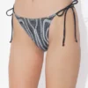 Siyah Spiral Bikiniler Alt Giyim