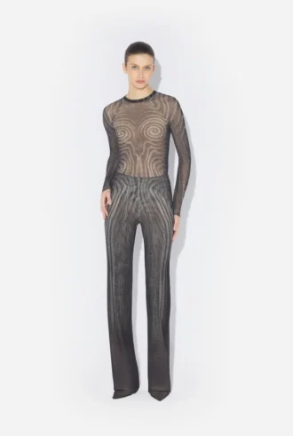 Siyah Spiral Pantolonlar