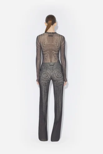 Siyah Spiral Pantolonlar