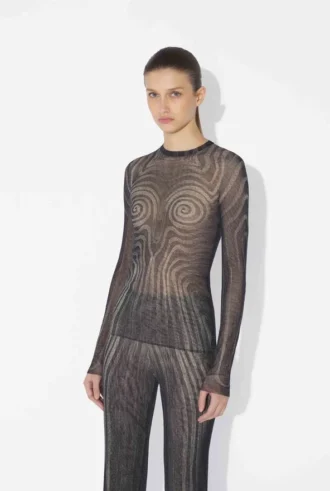Siyah Spiral Üst