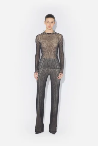 Siyah Spiral Üst