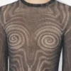 Siyah Spiral Üst