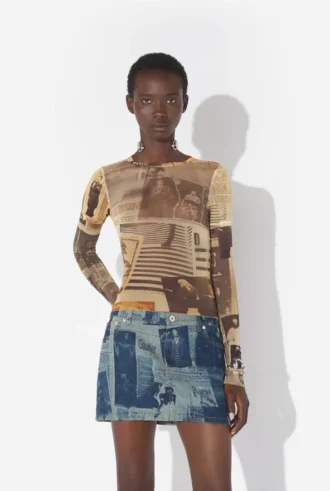 The Journal Çift Kollu Baby Tee Tişörtü