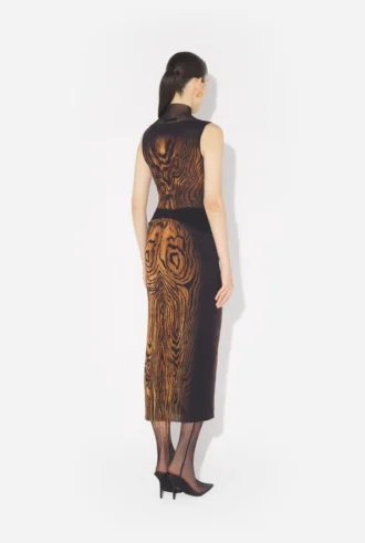 Uzun Drapeli Wood Etek