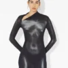 Uzun Gümüş Body Dust Elbiseler