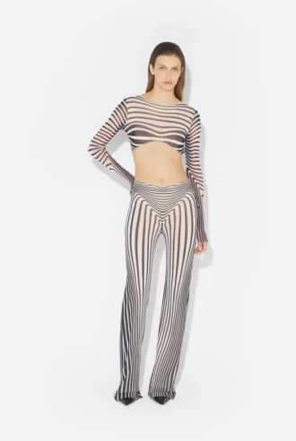 Yeniden Baskı – Lacivert Body Morph Krop Üst