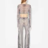 Yeniden Baskı – Lacivert Body Morph Krop Üst